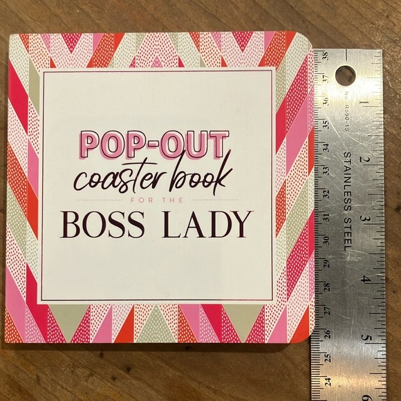Pop-Out Coaster Book for the Boss Lady - Pink green and White - Picture 13 of 15